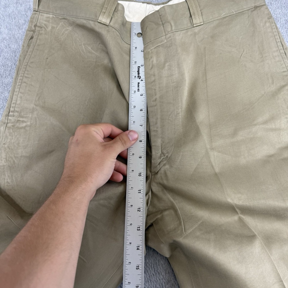 Vintage 60s US Military Officer Chino Pants Trousers Vietnam 32x30 Khaki Shade 1 - Picture 3 of 12